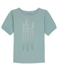 Дитяча футболка Calvin Klein з логотипом 1159836345 (Бірюзовий S)