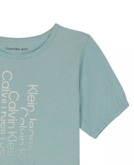 Дитяча футболка Calvin Klein з логотипом 1159836345 (Бірюзовий S)