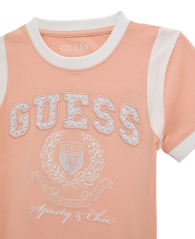 Дитяча футболка Guess з логотипом 1159837444 (Рожевий 8)