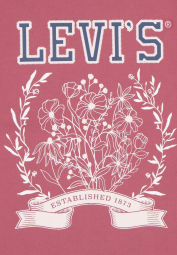 Дитяча футболка Levi's з принтом 1159837448 (Рожевий 2T)