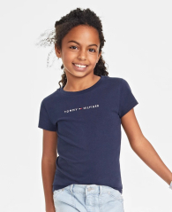 Детская футболка Tommy Hilfiger с логотипом 1159837581 (Синий 3T)