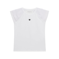 Детская футболка Guess с шифоновыми рукавами 1159837620 (Белый 7)