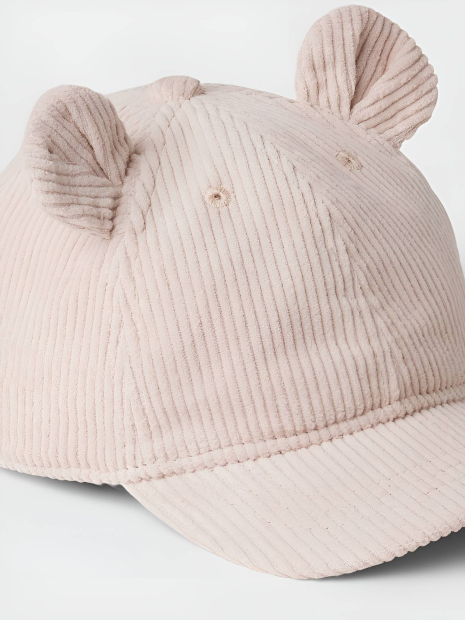 Вельветовая кепка GAP с ушками 1159837038 (Розовый M/L)