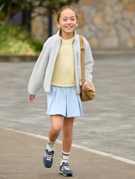 Детская флисовая куртка UNIQLO кофта 1159828413 (Серый 115-125)