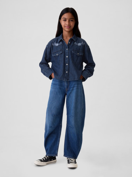 Джинсова сорочка GAP 1159834862 (Синій XL)