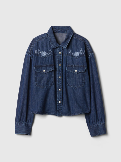 Джинсова сорочка GAP 1159834862 (Синій XL)