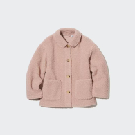 Укороченное пальто для девочек UNIQLO 1159775214 (Розовый, 155-165)