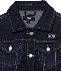 Джинсова куртка для дівчинки DKNY 1159807173 (Білий/синій, 162-167)