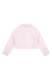 Подростковая джинсовая куртка Levi's укороченная 1159826816 (Розовый XL)