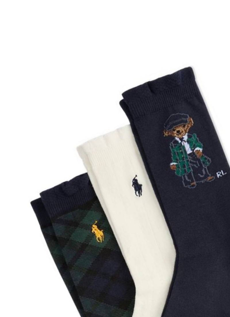 Набір шкарпеток для дівчаток Polo Ralph Lauren 3 пари 1159837573 (Різні кольори 4-6х)