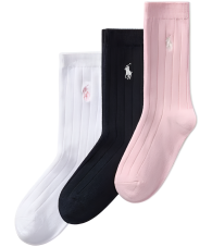 Набір шкарпеток для дівчаток Polo Ralph Lauren 3 пари 1159835736 (Різні кольори 4-6X)