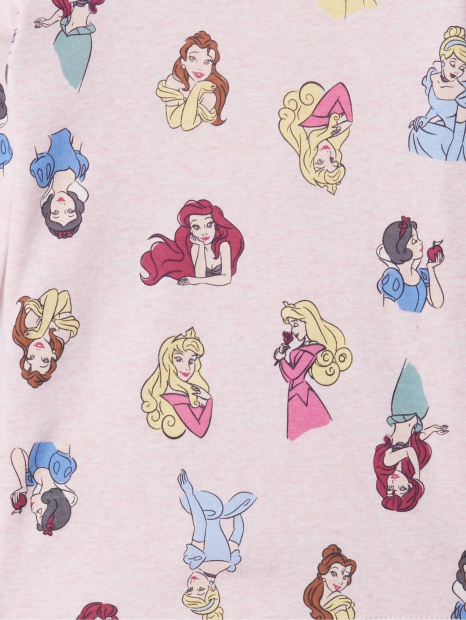 Детская пижама Disney Princess GAP лонгслив и штаны 1159836370 (Розовый 2)