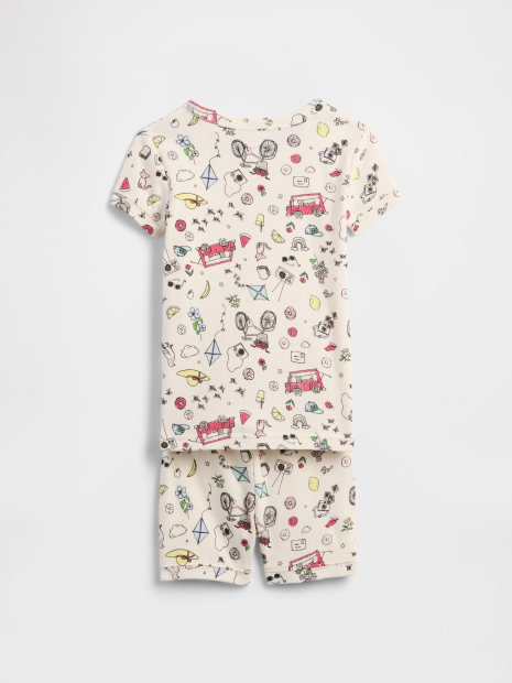 Детская пижама GAP футболка и шорты 1159837319 (Белый 4)