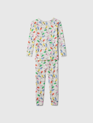 Детская пижама GAP лонгслив и штаны 1159836902 (Белый 18-24М)