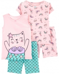 Розовая детская пижама Carters art480939 комплект (размер 4Т)