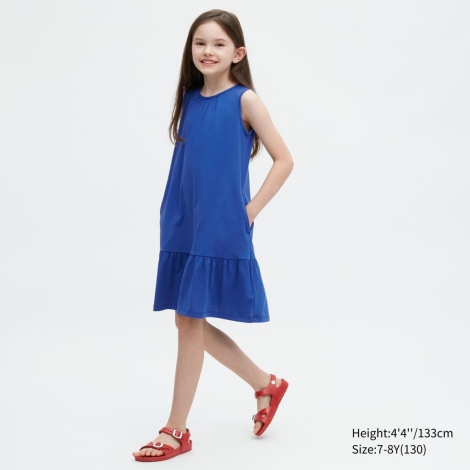 Детское платье UNIQLO с технологией AIRism 1159787131 (Синий, 155-165)