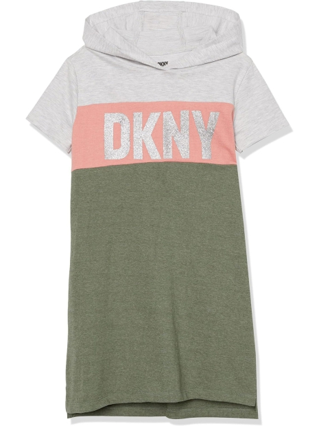 Сукня для дівчаток DKNY з капюшоном 1159819534 (Рожевий/Зелений XL)