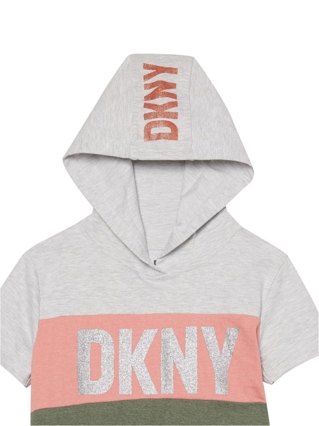 Сукня для дівчаток DKNY з капюшоном 1159819534 (Рожевий/Зелений XL)