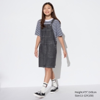 Джинсовое платье-сарафан UNIQLO 1159811824 (Черный, 125-135)