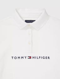 Детское платье-поло Tommy Hilfiger с логотипом 1159826978 (Белый L)