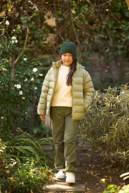 Вязаная шапка UNIQLO HEATTECH 1159829294 (Зеленый M/L)