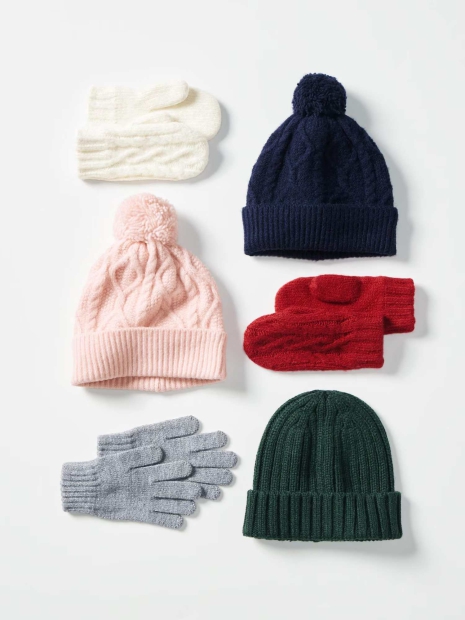 Вязаная шапка UNIQLO HEATTECH 1159829294 (Зеленый M/L)
