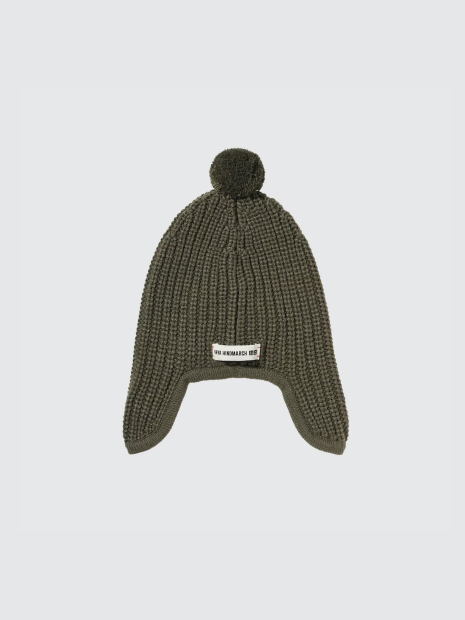 Детская вязаная шапка UNIQLO HEATTECH 1159832758 (Зеленый M/L)
