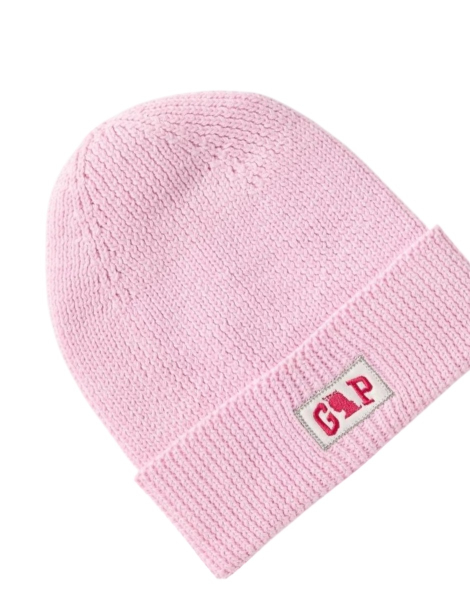 Дитяча тепла шапка біні від GAP 1159836443 (Рожевий S/M)