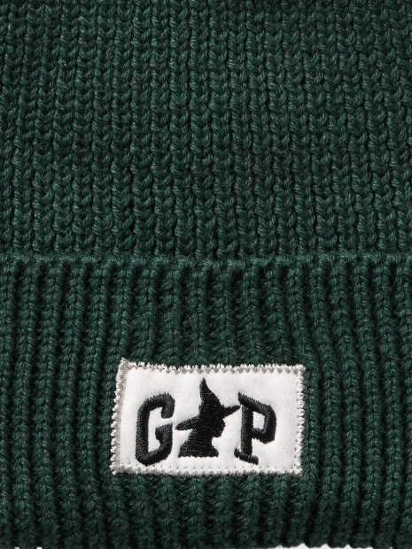 Дитяча тепла шапка-біні від GAP 1159836830 (зелена S/M)