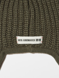 Детская вязаная шапка UNIQLO HEATTECH 1159832758 (Зеленый M/L)