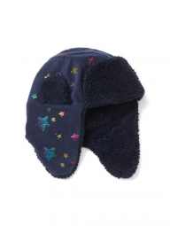 Синяя детская флисовая шапка GAP теплая  art377756 (Синий, размер 52-55)