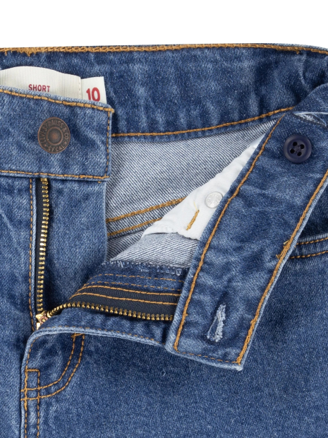 Джинсовые шорты Levi's для девочек 1159836823 (Синий 12)