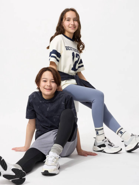 Дитячі лосини AIRism UNIQLO легінси 1159833948 (Сірий 125-135)