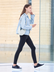 Детские лосины AIRism UNIQLO леггинсы 1159835304 (Черный 135-145)
