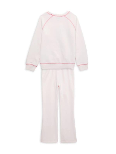 Детский костюм на флисе Calvin Klein свитшот и штаны 1159804394 (Розовый, 4T)