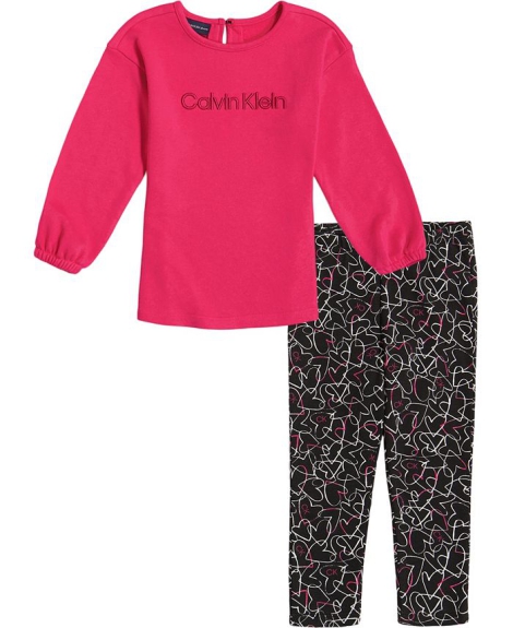 Дитячий комплект Calvin Klein кофта та легінси 1159806332 (Різнокольоровий, 128-140)