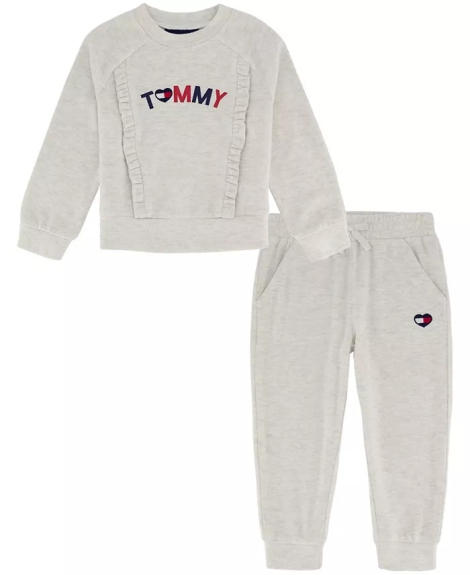 Детский комплект Tommy Hilfiger кофта и штаны 1159816208 (Молочный 3T)