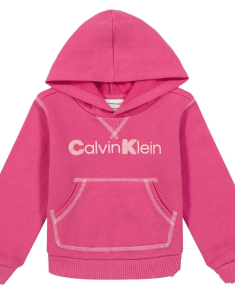 Дитячий костюм на флісі Calvin Klein худі та штани 1159821703 (Рожевий 4T)