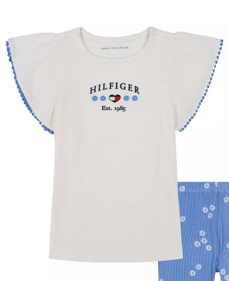 Дитячий комплект Tommy Hilfiger туніка та легінси 1159837456 (Синій/Білий 2)