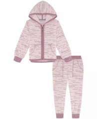 Детский костюм на флисе Calvin Klein толстовка и штаны 1159807569 (Розовый, 5)