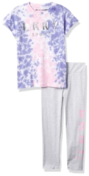 Костюм для девочки DKNY футболка и лосины 1159807588 (Розовый/Серый, 4)