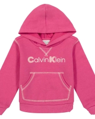 Детский костюм на флисе Calvin Klein худи и штаны 1159821703 (Розовый 4T)