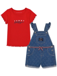 Детский костюм Tommy Hilfiger футболка и комбинезон 1159826354 (Синий/Красный 6X)