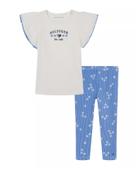 Детский комплект Tommy Hilfiger туника и леггинсы 1159837456 (Синий/Белый 2)