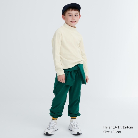 Детский флисовый лонгслив UNIQLO 1159801886 (Белый, 125-135)