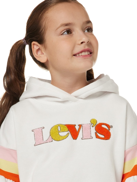 Дитяче худі Levi's на флісі 1159804841 (Білий, 128-140)