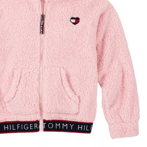 Детская толстовка из шерпы Tommy Hilfiger с капюшоном 1159816794 (Розовый 4)