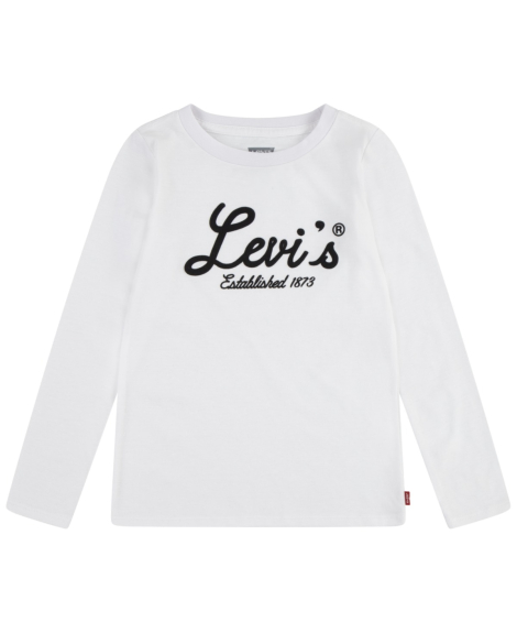 Детский лонгслив Levi's с принтом 1159832551 (Белый 2Т)