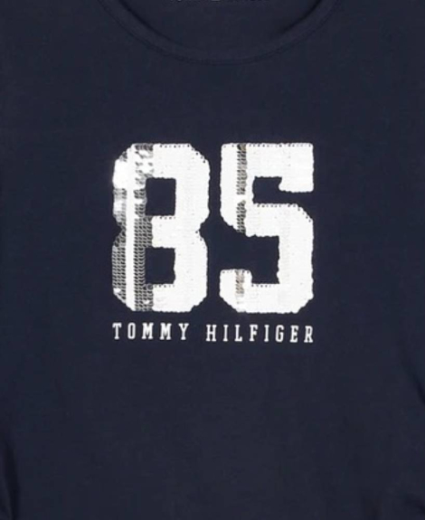 Детский лонгслив Tommy Hilfiger с логотипом 1159832593 (Синий S)