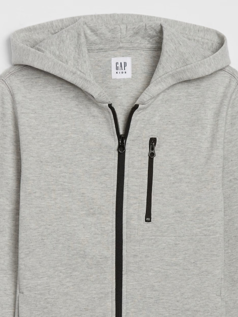 Дитяча толстовка з капюшоном GAP кофта на замку 1159836391 (Сірий XL)